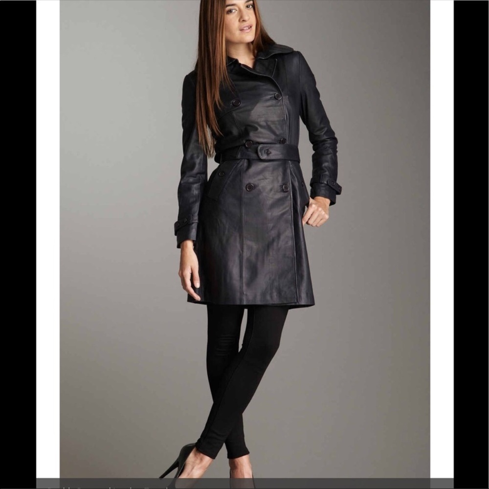 Joe’s Jeans Leather Trench Coat